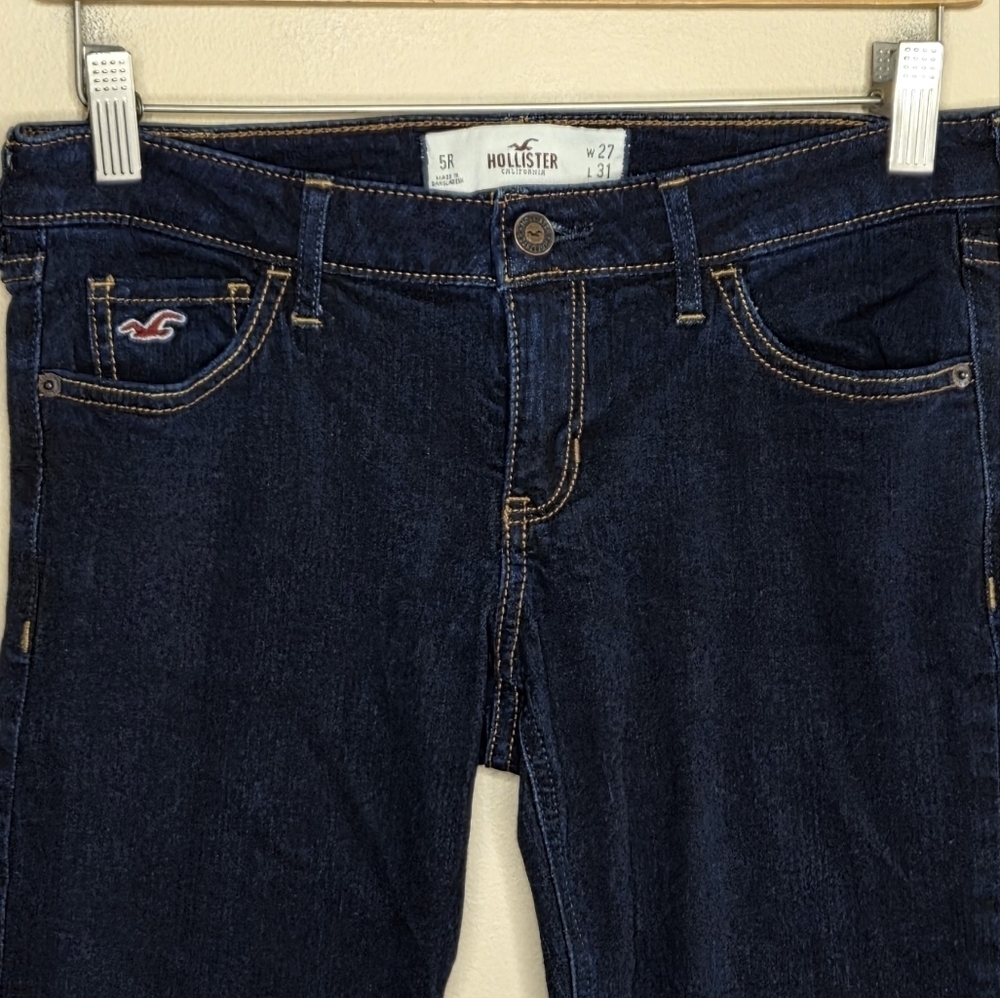 Hollister | Dark Wash Low Rise Skinny Jeans Junior Size 5 - Picture 2 of 5
